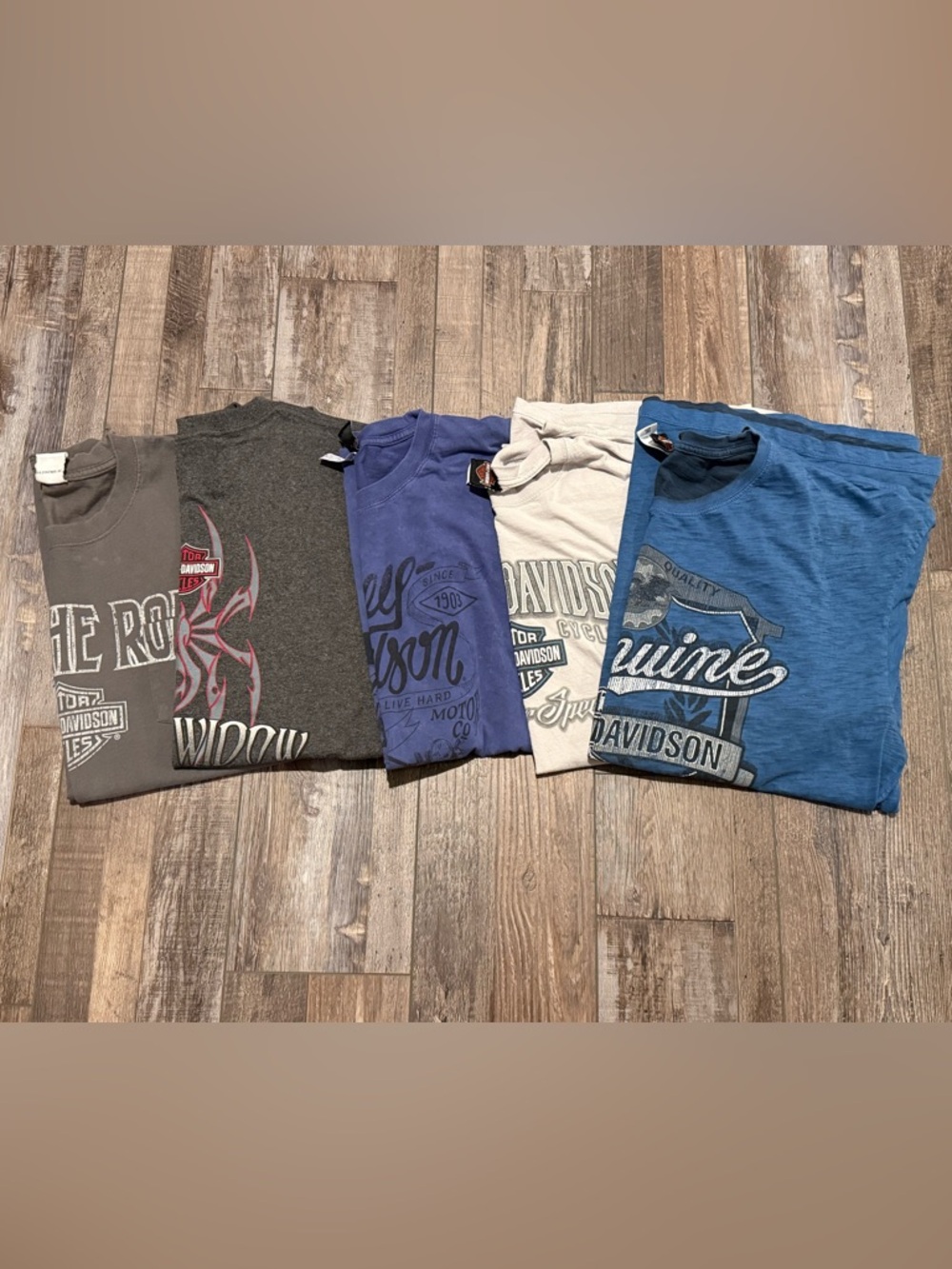 Men’s Harley-Davidson Tee Set - Gray, Blue, Navy